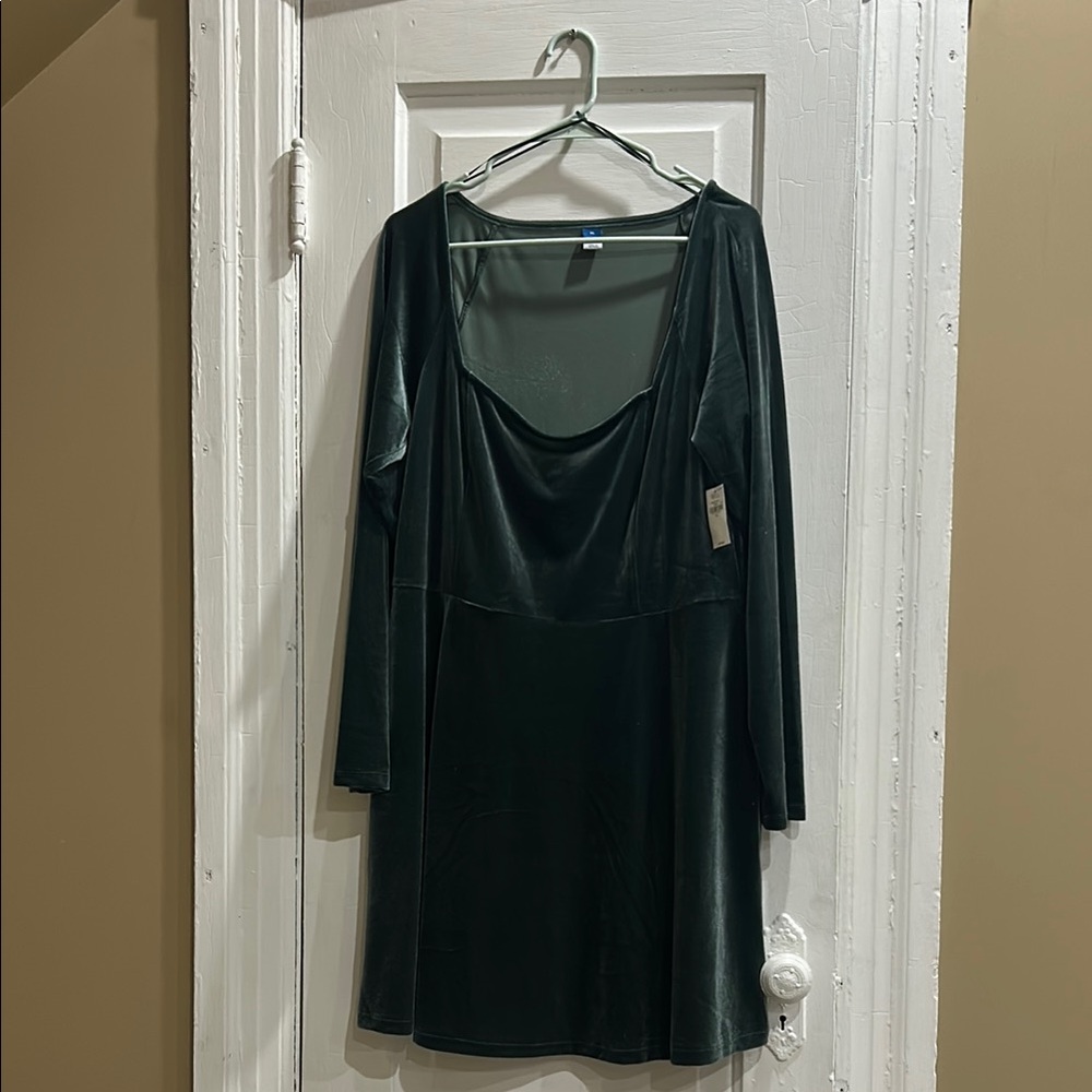 Old Navy Green Velvet Dress